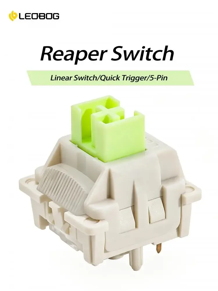 LEOBOG Reaper Switch 45gf 5-Pin Liniowe Przełączniki Creamy HIFI Do Klawiatur Mechanicznych Gamingowych DIY 60% z POM Stem i Keycapami MX — zdjęcie produktu 7