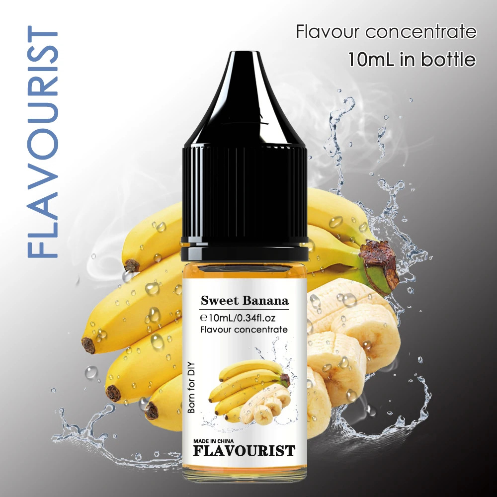 FLAVOURIST Sweet Banana Water solubility Flavour Concentrate 10ml 30ml 50ml 100ml in bottle for DIY Add Aroma Flavor liquid