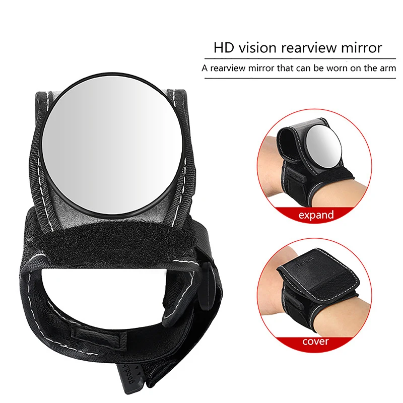 Handworn Bicycle Rearview Mirror Convex Mirror Lightweight Wrist Rearview Mirror Riding Equipment