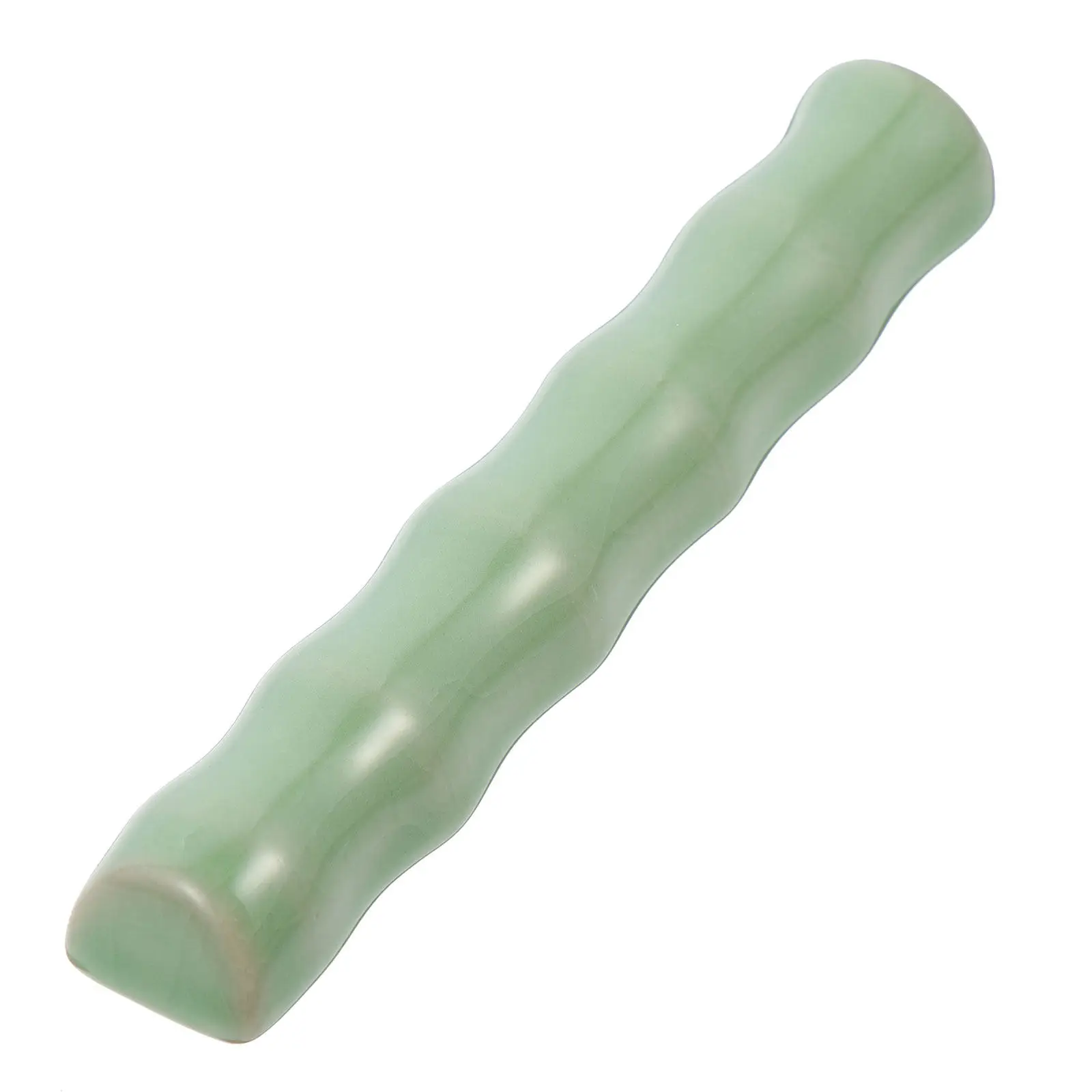 Premium Ceramic Bamboo Joint Style Pen Rest for Calligraphy Brushes Painting Brushes Writing Pens Desktop Display Gift Decor