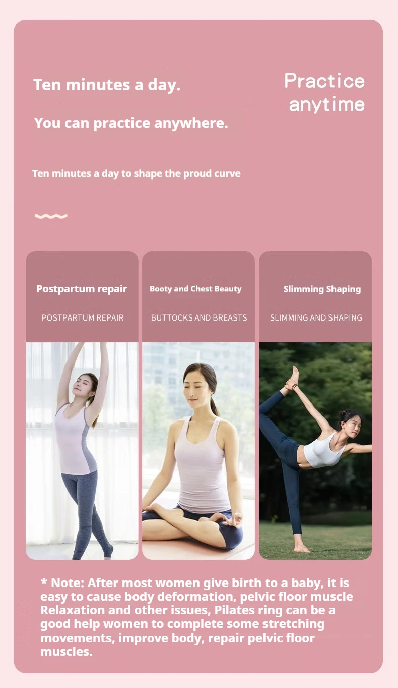 Pilates Circle Yoga Circle Pelvic Bottom Muscle Magic Circle Slim Thigh Exercise Waist Yoga Assisted Weight Loss Slim Leg Men