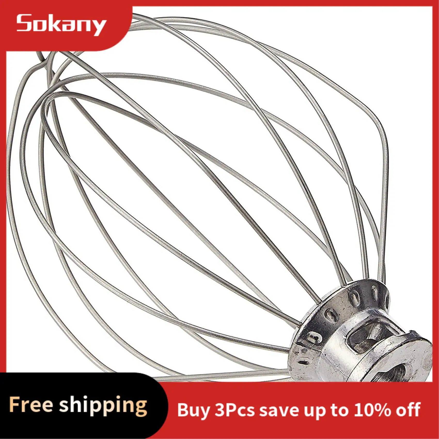 

A68M-For K5AWW Wire Whip Replacement For Kitchen 5QT 5K5SS 5KPM5 Mixer For 5 Quart Lift Machines Wire Whip 6Pcs
