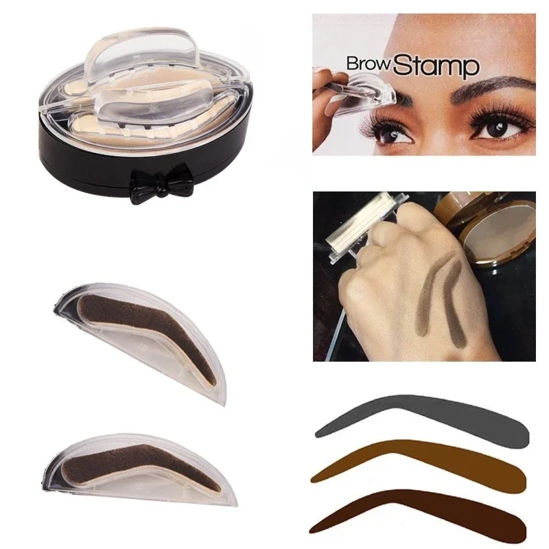 1PCS Fashionable Eyebrow Seal High-quality Eyebrows Powder Waterproof Sweat Resistant and Not Easy To Stun Beginner Makeup Tools