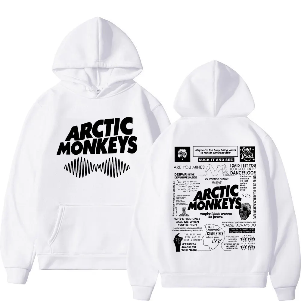 

Arctic Monkeys Bands Am Album World Tour Print Hoodies Fashion Rock Vintage Sweatshirts Men's Women's Harajuku Hip Hop Pullovers