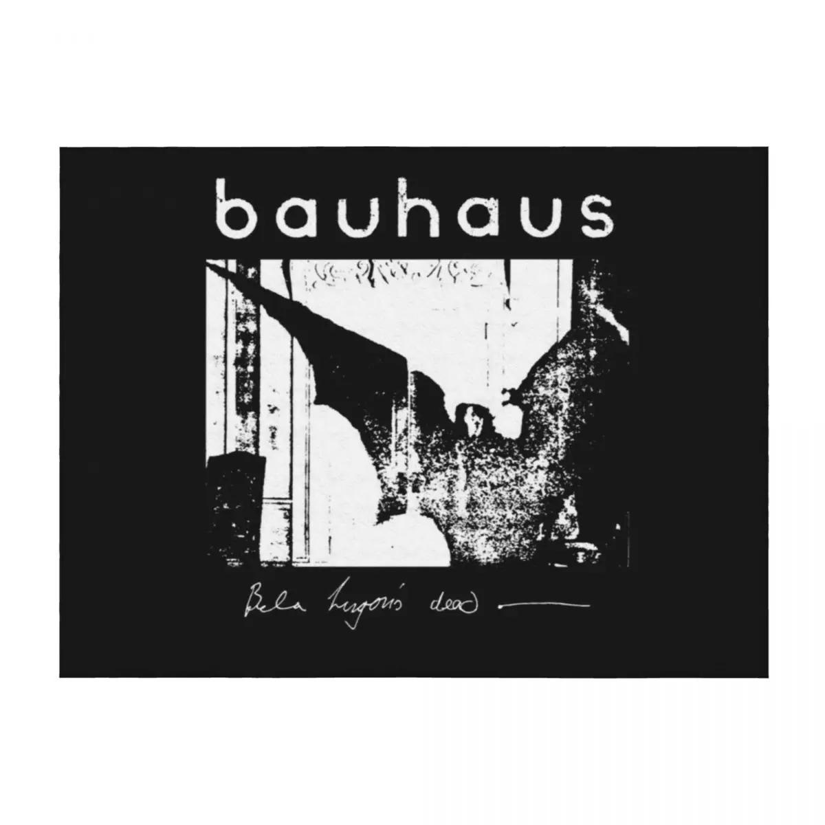 

Bauhaus - Bat Wings - Bela Lugosi's Dead Throw Blanket Baby Sleeping Bag Retros Travel Blankets