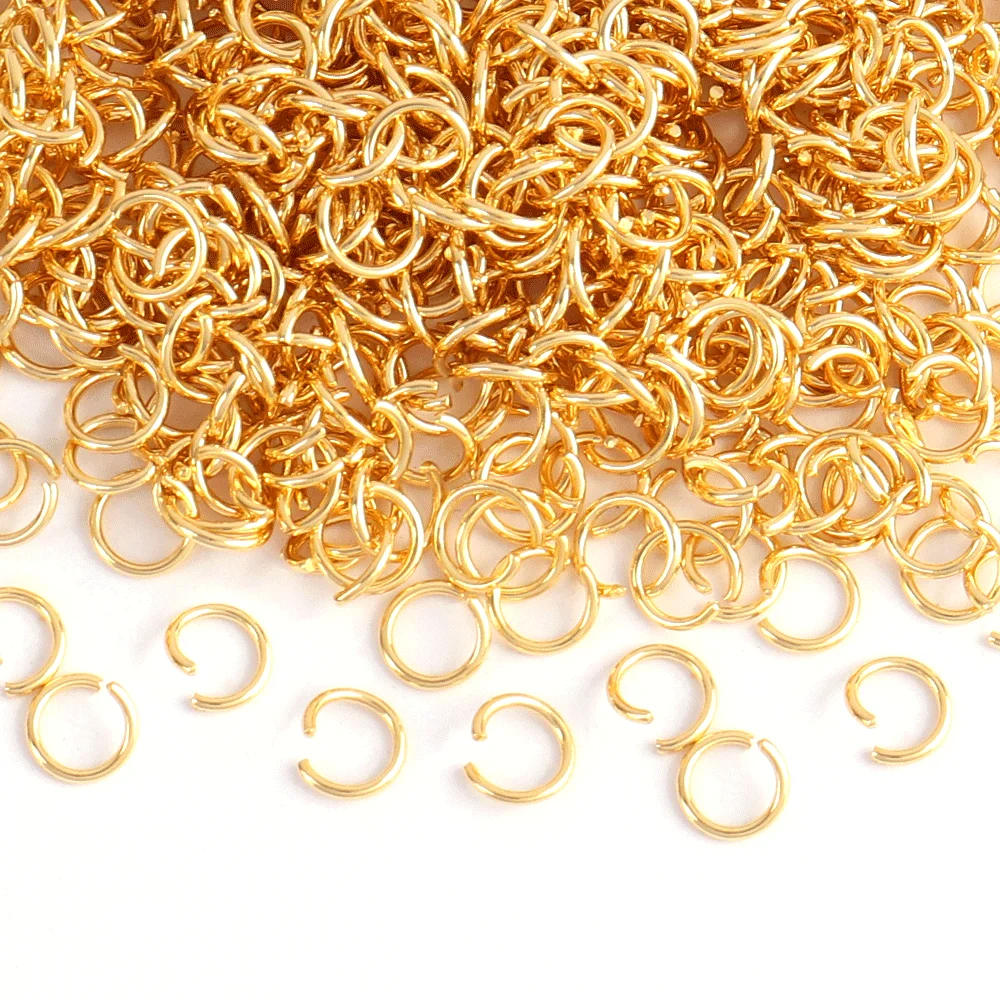 100-200pcs Stainless Steel Open Jump Rings Split Rings Findings Connectors For DIY Jewelry Making Accessories Wholesale Supplies
