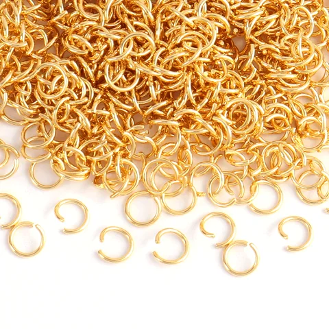 100-200pcs Stainless Steel Open Jump Rings Split Rings Findings Connectors For DIY Jewelry Making Accessories Wholesale Supplies