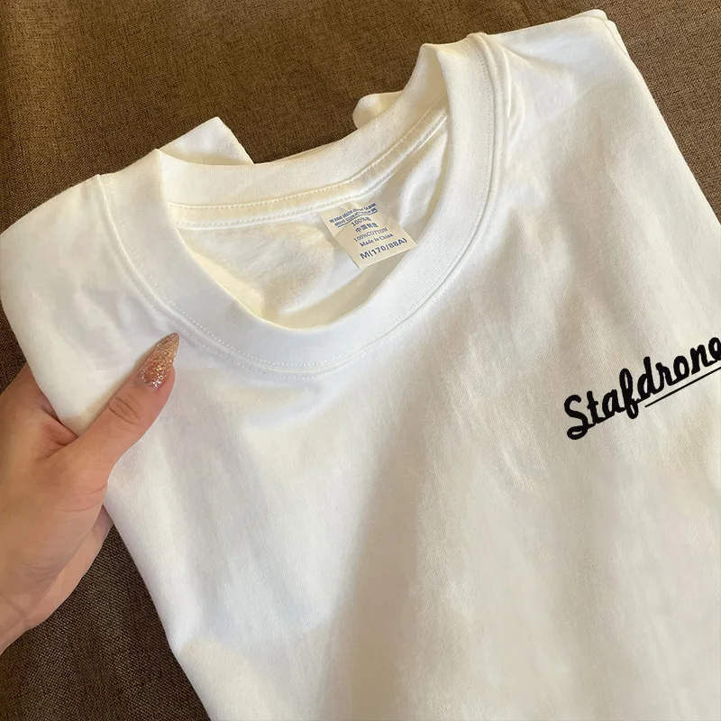 Heavyweight Pure Cotton Long Sleeve T-Shirt Unisex Vintage Style Streetwear Versatile 310gmao Xiaocheng Story Multi-Design