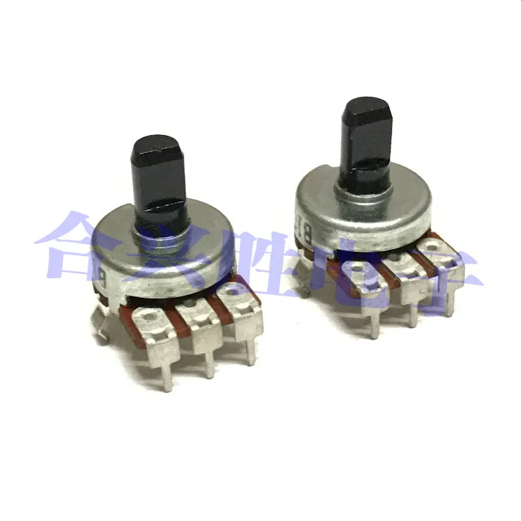 

1 Piece 161 Type Rotary Potentiometer Vertical B100K With Midpoint Audio Power Amplifier Potentiometer Shaft Length 10MM