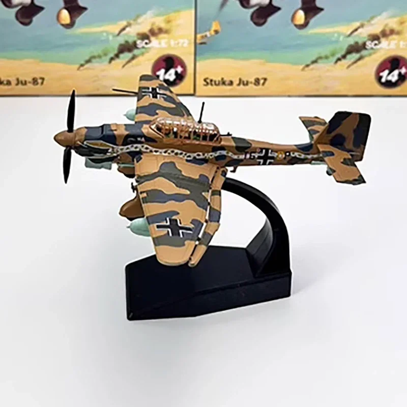 Diecast 1:72 Scale  German Ju87B Stuka Alloy simulation aircraft finished model Static decoration Souvenir gifts