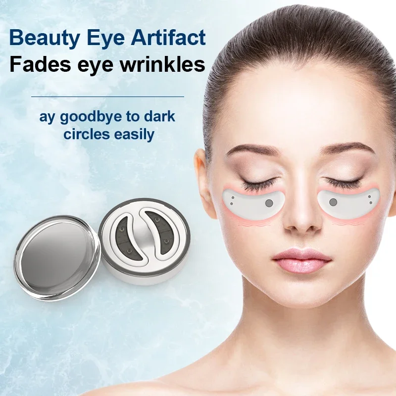 Mini Home Eye Beauty Device Hot Compress Removes Dark Circles Bag EMS Microcurrent Under Eye Massager