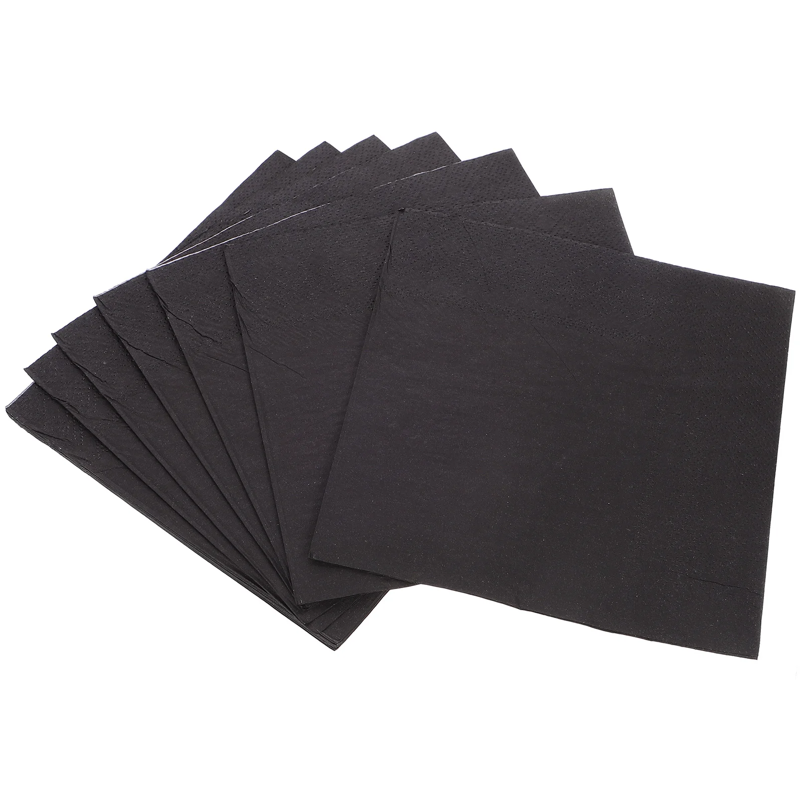 

20 Sheets Lunch Napkin Paper Cocktail Napkins Wedding Cocktails Double Layer Black Party