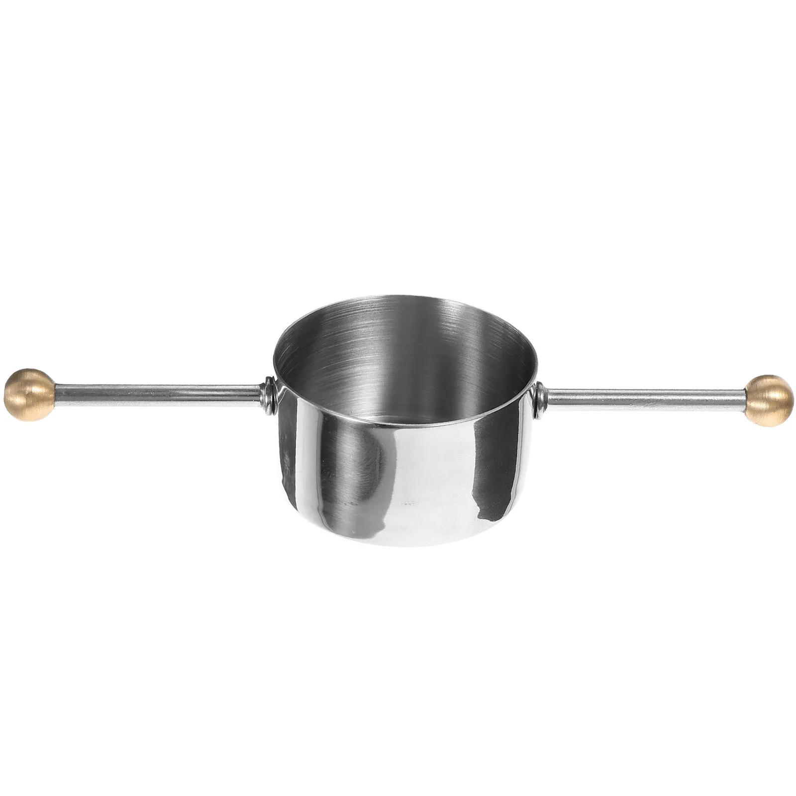 Stainless Steel Double Bead Jigger for Bartending Drink Measuring Tool with Handle Cocktail Ounce Cup Metal Shot Measure Cup