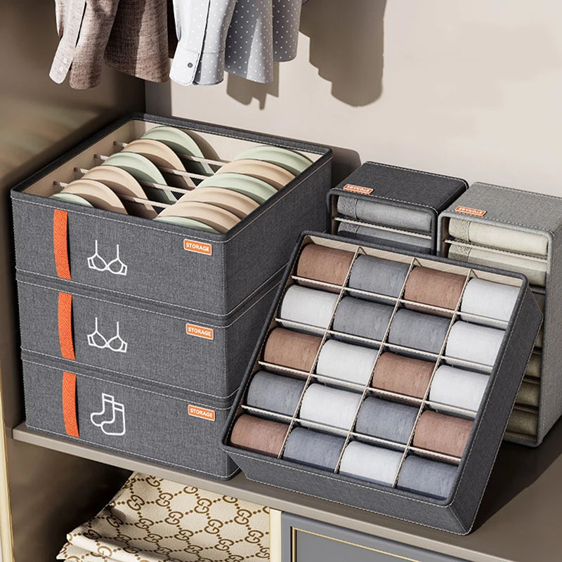 Biancheria intima Calzini Reggiseno Scatola portaoggetti Armadietto Cassetto Organizzatore Stoccaggio Vestiti multifunzionali Organizzare lo stoccaggio classificato per la casa