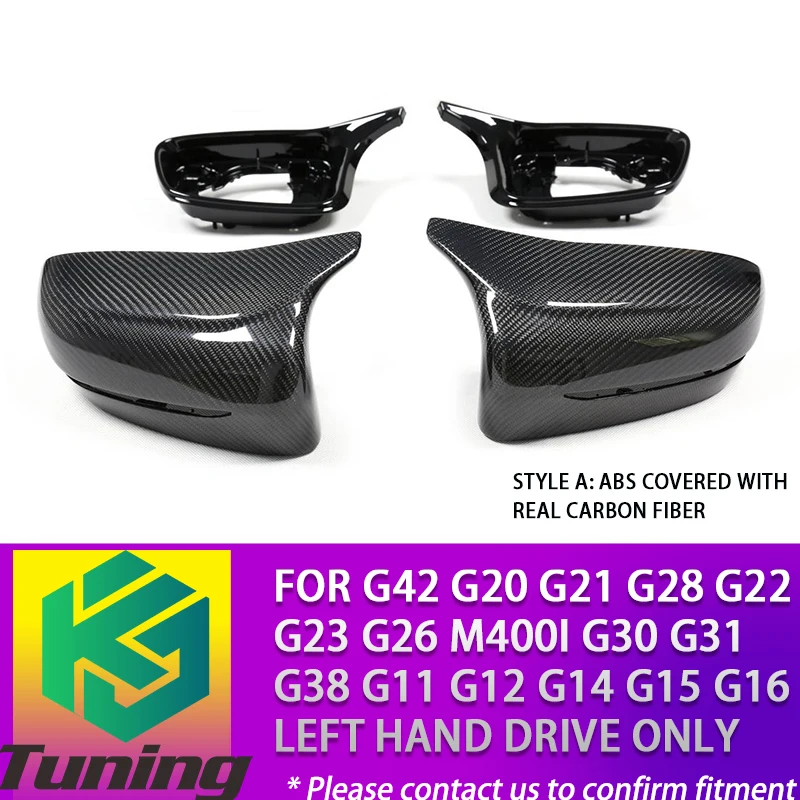 

M5 F90 Look Mirror Cover For BMW G42 G20 G21G28 G22 G23 G26 i4 G30 G31 G38 G11 G12 G14 G15 G16 Left Hand Drive Only