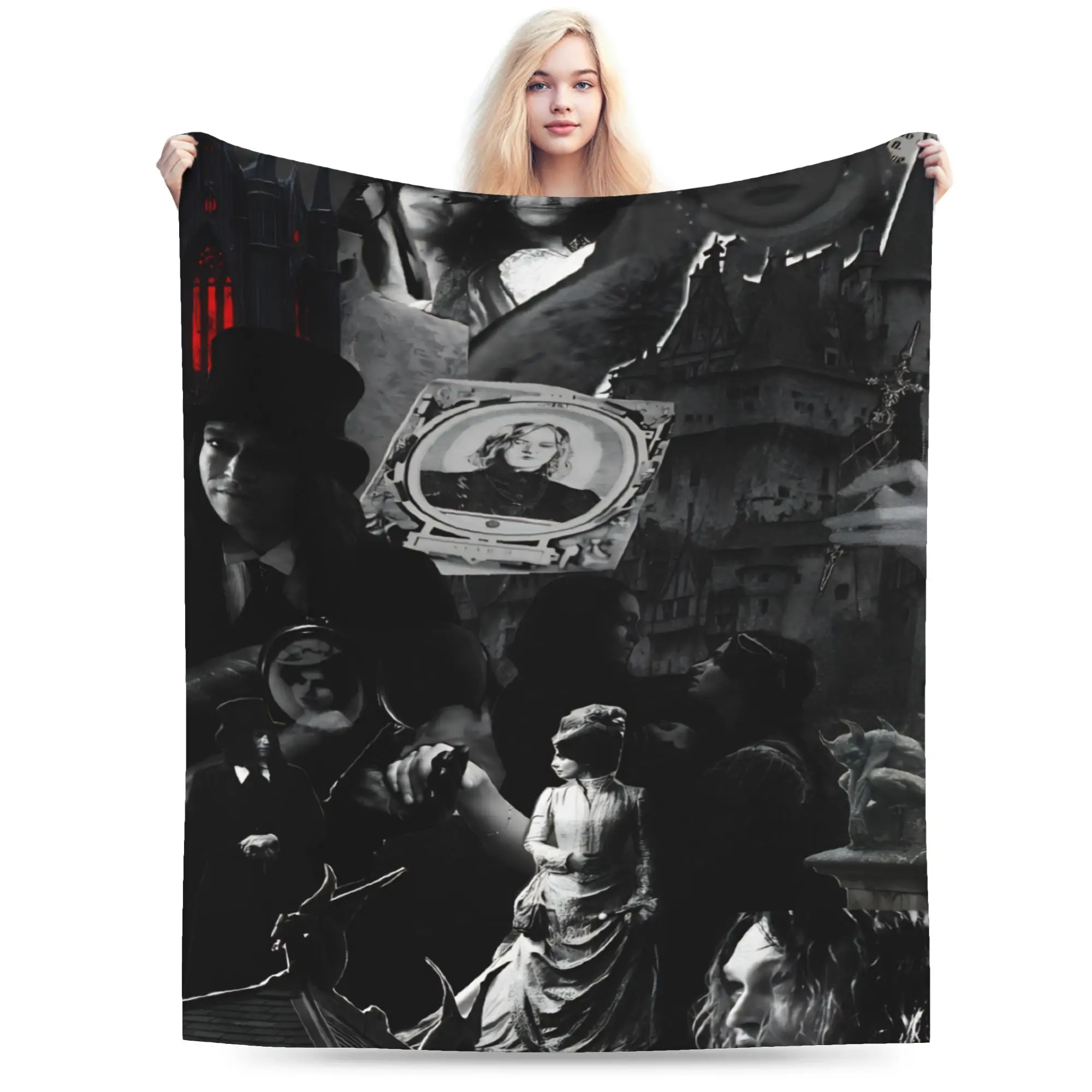Funny Dracula A Love Tale Blanket Lightweight Thin Flannel  Cozy Throw Blanket Machine Washable