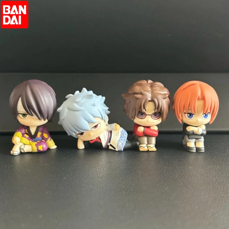 

Bandai Gintama Gashapon Toys 20th Anniversary Waiting Styling Series Аниме Фигурка Саката Гинтоки Камуи Модель Украшения Подарки