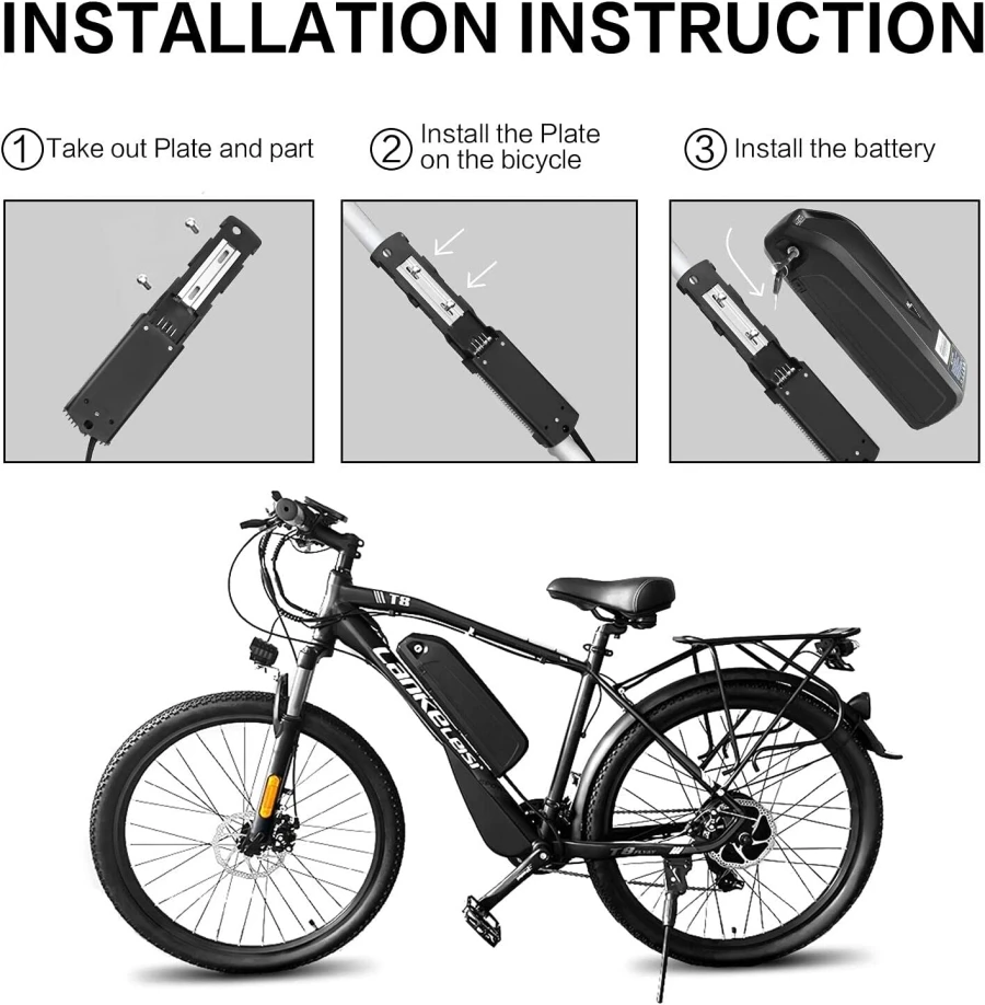 Original 48V 17.5AH Hailong Ebike Battery Samsung Lithium Battery Pack for 350W 500W 750W 1000W Motor With charger