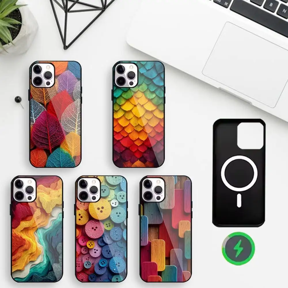 

Ombre Soft color Phone Case For iPhone17,16,15,14,13,12,Wireless charging protective case soft cover