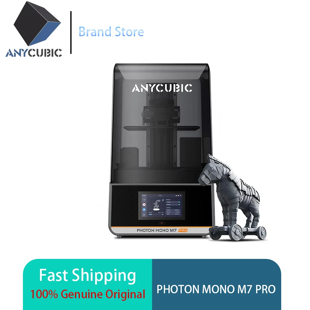 

ANYCUBIC Photon Mono M7 Pro 14K MSLA Resin 3D Printer 10'' Mono LCD High Speed Photocuring 223*230*126mm Fast Shipping Big Sale