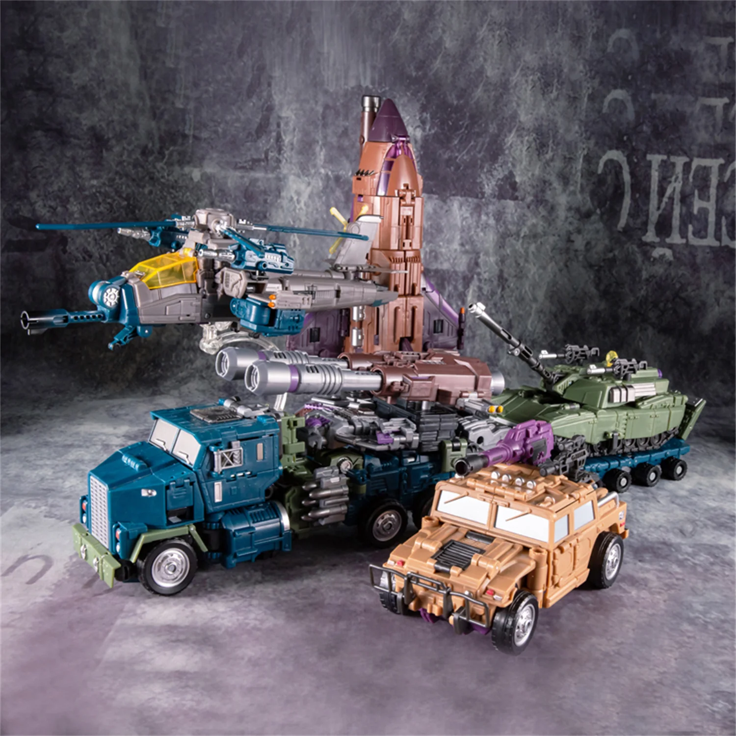 [IN STOCK] Transformation JINBAO Bruticus Onslaught Brawl Blast Off Swindle Vortex 5IN1 Action Figure Robot Toys