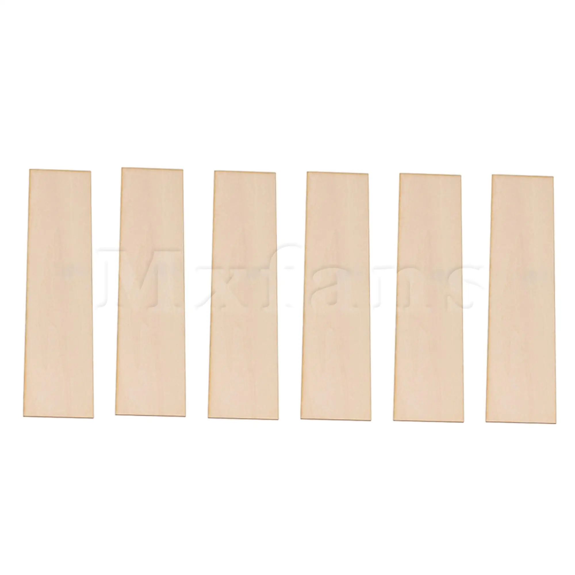 Mxfans 20 Set of Unfinished Craft DIY Paulownia Wooden Sheets for Hand-made Project Miniatures House Building Architectura