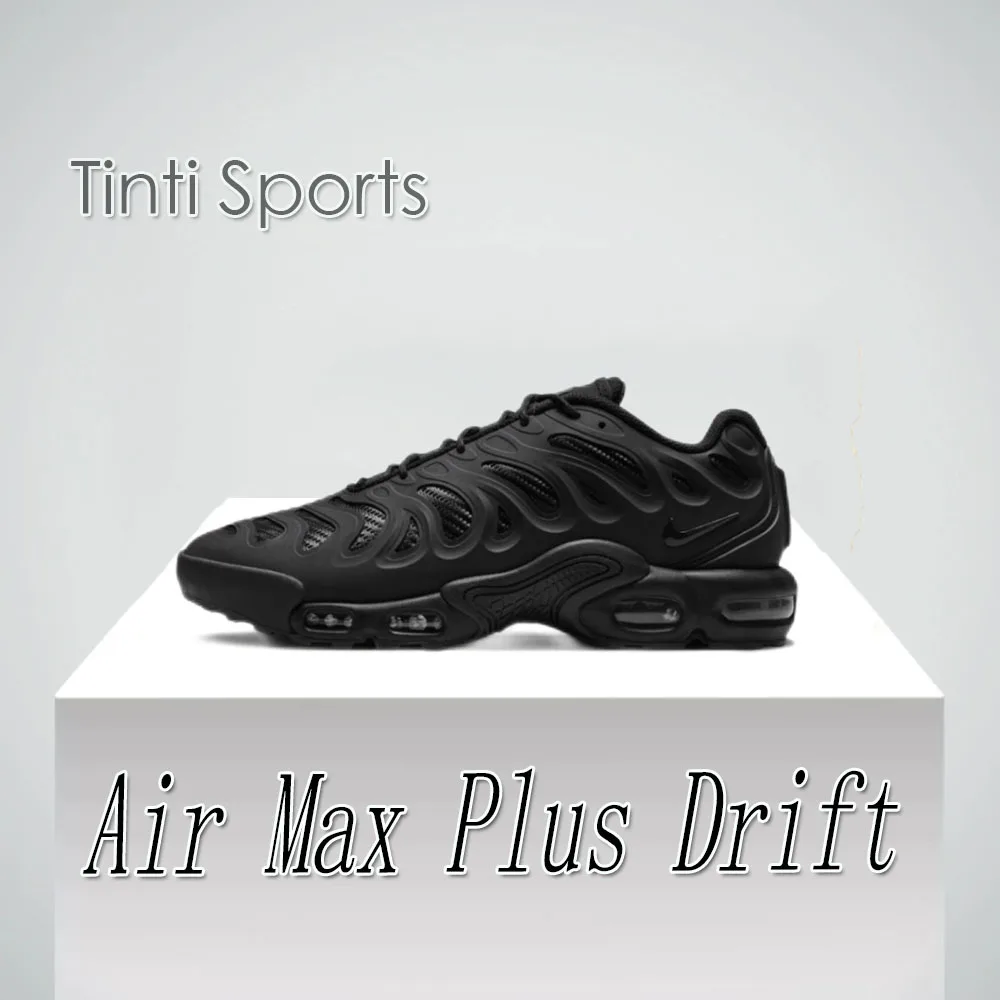 Nike New Air Max Plus Drift Men's and Women's Sneakers Trendy Fashion casual shoes Cushioned comfort Sneakers lightweight black