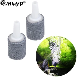 2Pcs Aquarium Small Bubble Stone Cylinder Shape Air Stone Fish Tank Oxygen Stone For Air Pump Hydroponic System Bubble Diffuser