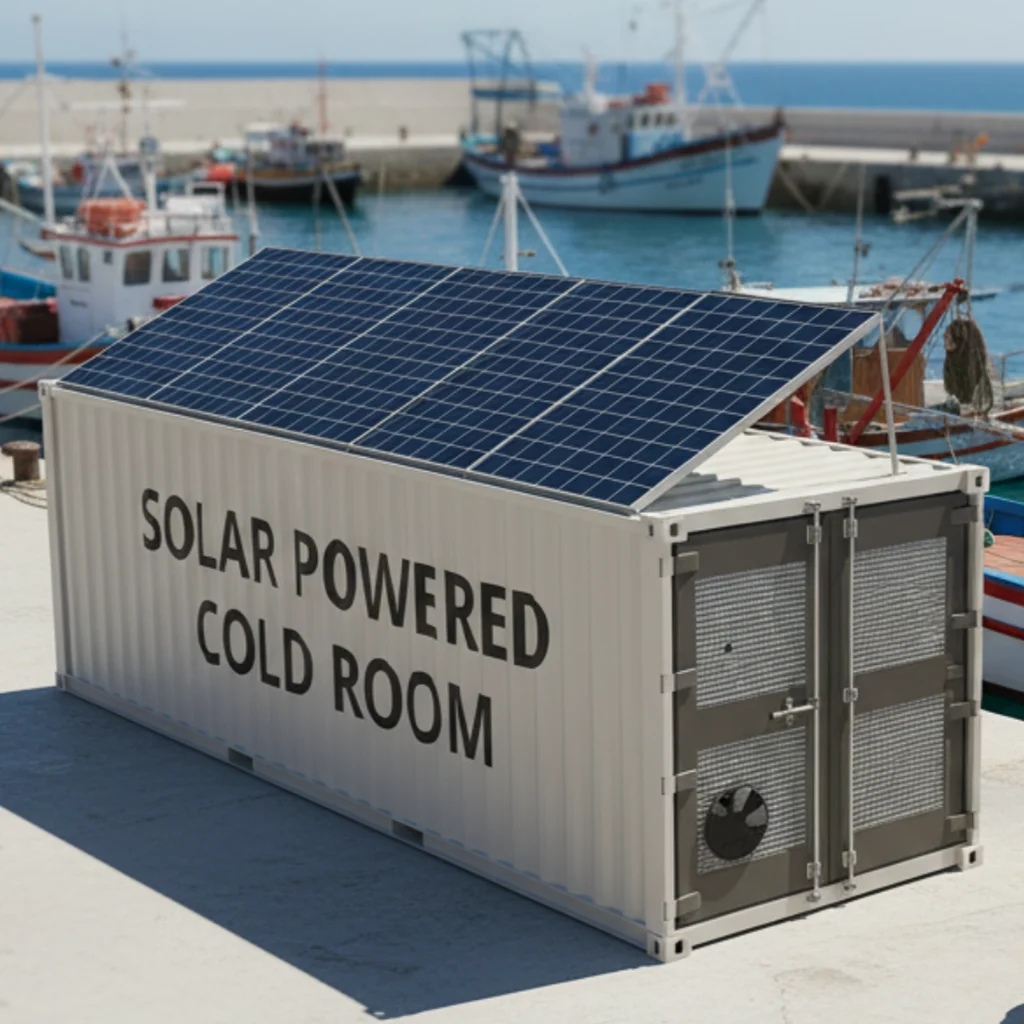 FOODLINE Solar Powered Refrigerated Container low energy consumption for fishing port perishable goods preservation unit