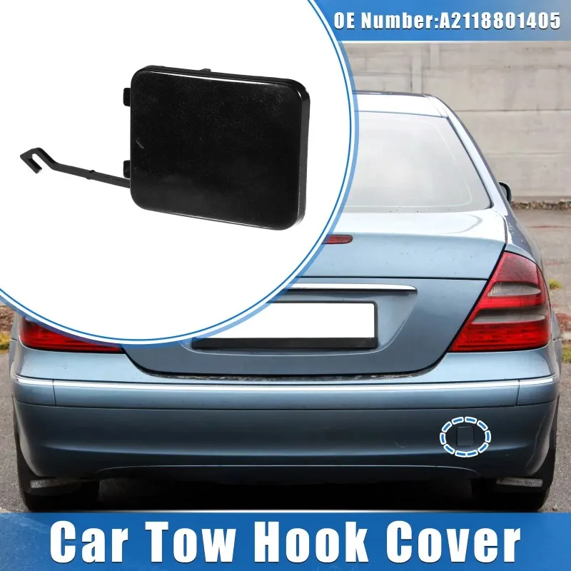 For Mercedes-Benz W211 E220 E280 Replacement Sturdy Rear Bumper Tow Eye Hook Cap Cover Racing Grills Exterior Part 2118801405