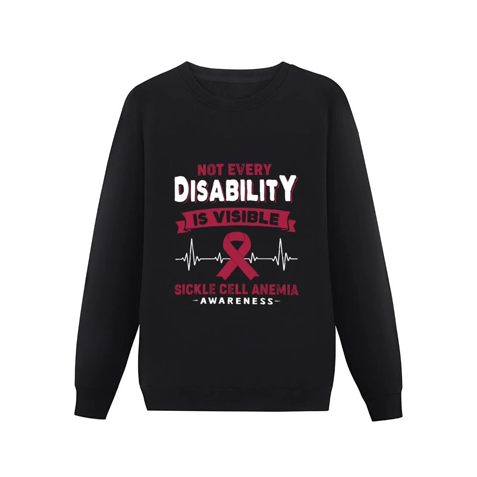 Sickle Cell Anemia Awareness - Not Every Disability Is Visible Pullover Hoodie men wear men's clothes men's sweatshirt