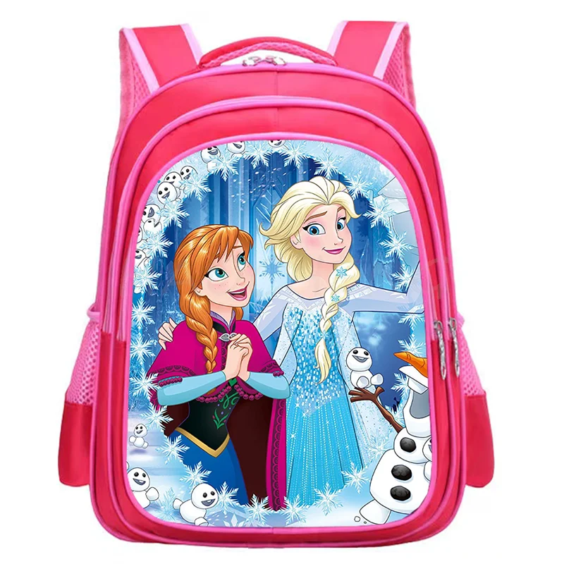 16 inch Mochila Kpop Frozen Elsa Princess School Bag For Kids Girls Book Backpack Children School Bag College Schoolbag Travel