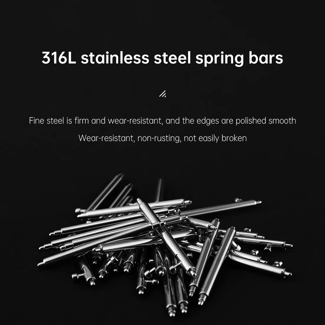 Maikes 316L Stainless Steel Quick Release Watch Spring Bar 18mm 20mm 22mm Watch Strap Buckle Spring Bar