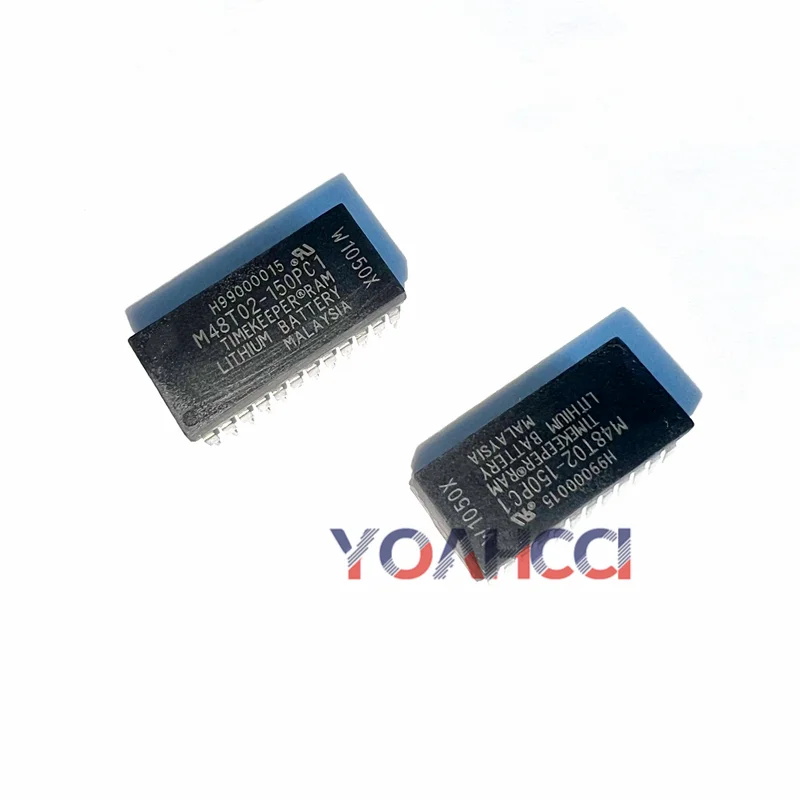 M48T02-150PC1 (1-10pieces)FreeShipping M48T02 Real Time Clock Parallel 2Kbyte Clock 24-Pin PCDIP Tube IC Chip ,Original In Stock