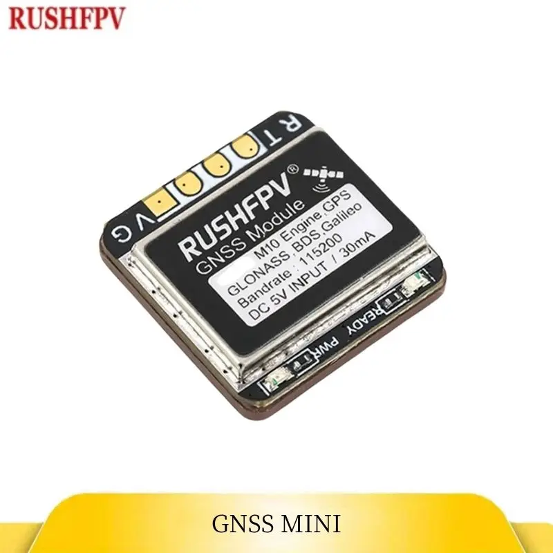 RUSHFPV GNSS MINI M10 UBX NMEA Dual Protocol GPS Module Built-in Ceramic Antenna for RC Airplane FPV Long Range