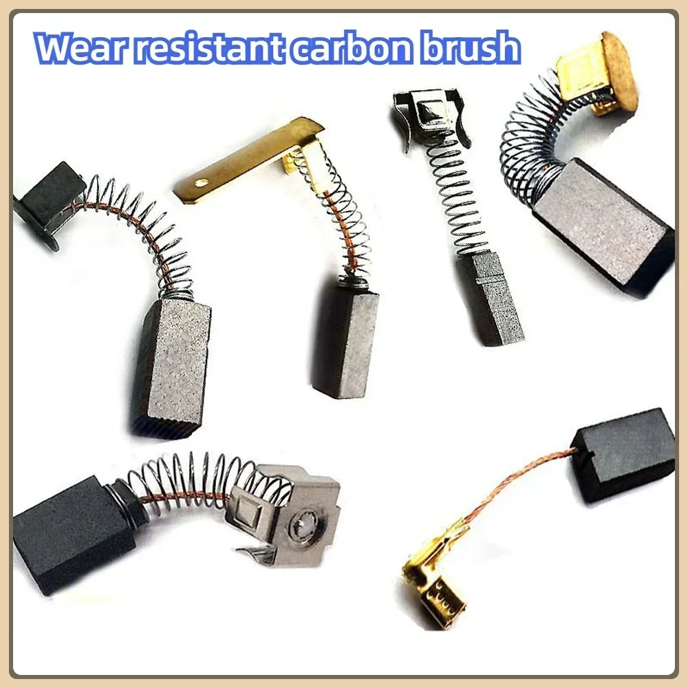 

10pcs Graphite Low Copper Spring Carbon Brush Motor 3/4/5/6/7/8/9/10 Electric Tool Motor Brush Specifications Full