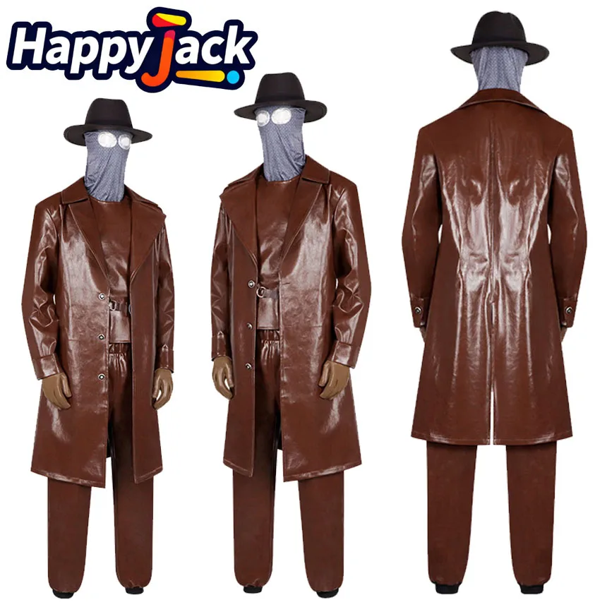 

Peter Cosplay Parker Costume Movie Noir Roleplay Adult Men T-shirt Coat Pants Hat Gloves Headgear Halloween Carnival Suits
