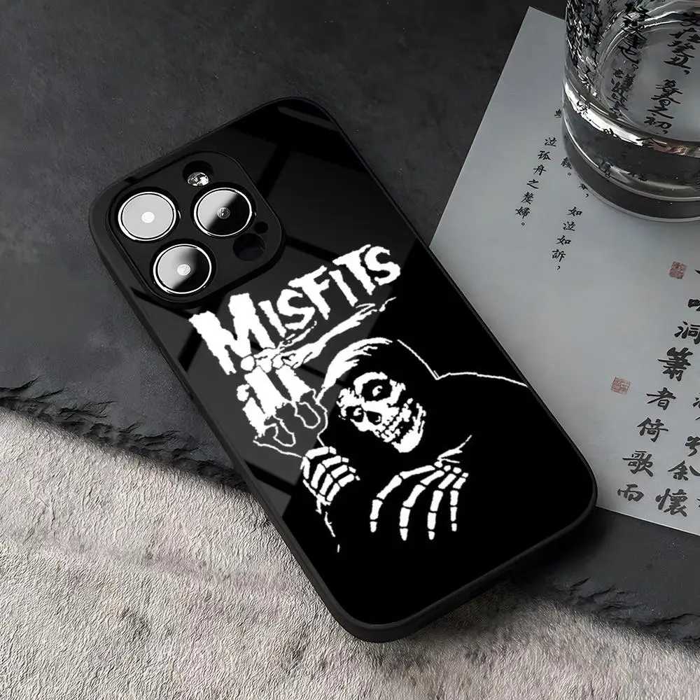 The Misfits Glenn Danzig Phone Case For iPhone 15 13 14 12 11 Pro XS Max Plus Mini X XR 8 7 6s SE2020 Tempered Glass Coque