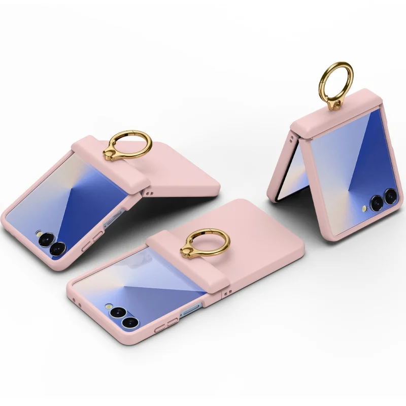 Ring Stand 2 in 1 Protector For Samsung Galaxy Z Flip 8 Case Protective Hand Feel with film Mobile Phone Back Cover