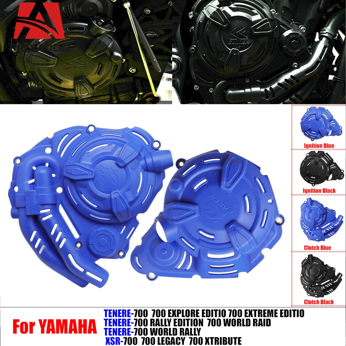 

Sturdy Durable Motorcycle Clutch Cover Ignition Protector Guard For Yamaha TENERE 700/ MT-07/TRACER 7/ XSR 700/ FZ07/ 2014-2024