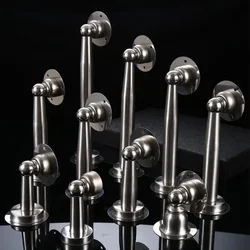 Door Stop Stainless Steel Extended Suction Bedroom Door Strong Magnetic Door Touch Thickened Anti-collision Free Dual-purpose