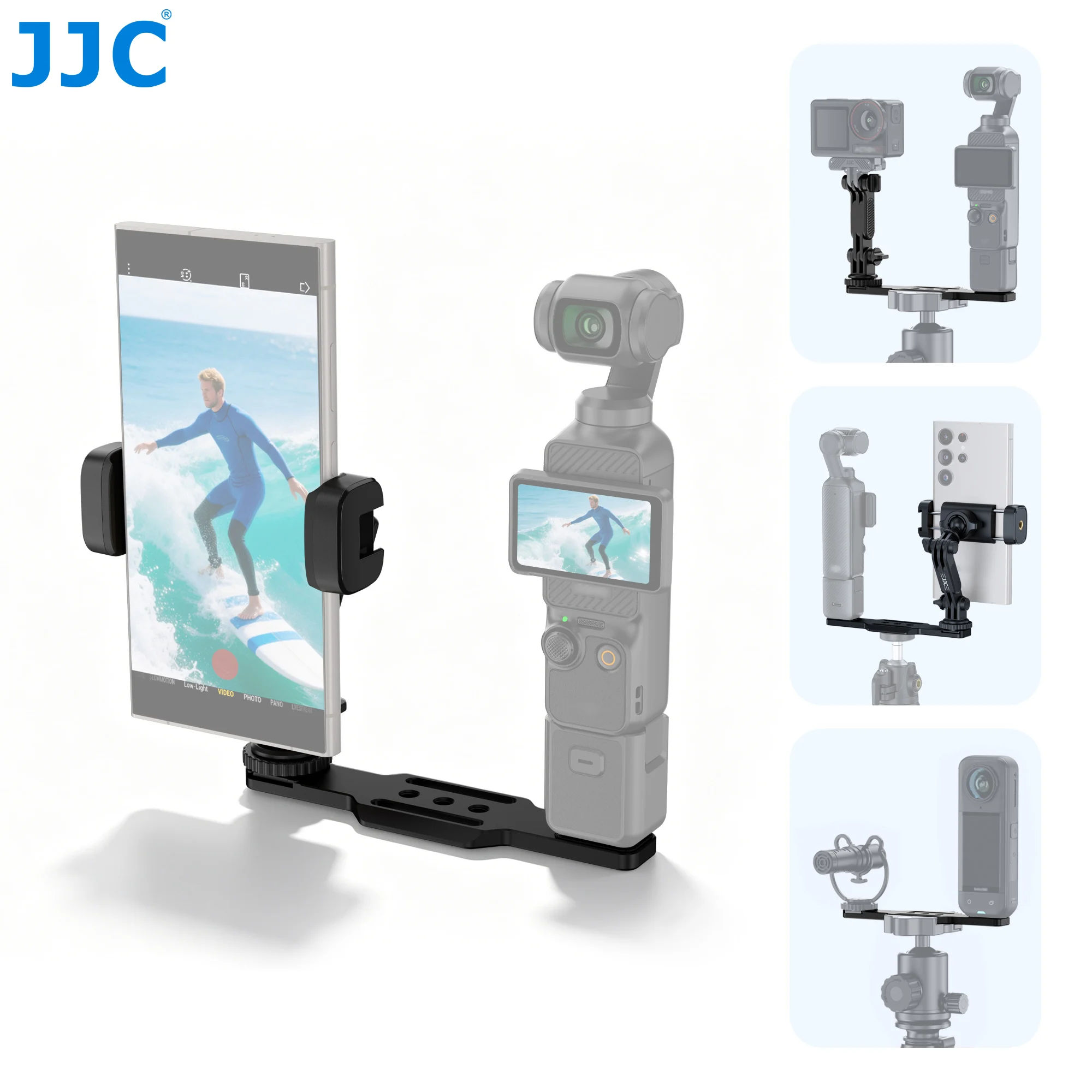 JJC Phone Holder Mount For DJI Osmo Pocket 4 3 Expansion Acc