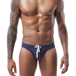 Men's Swimming Trunks Briefs Low Waist Swimwear Men Surf Board Beach Shorts Sexy Male Swimsuit Swim Trunk Brief Short Underwear
