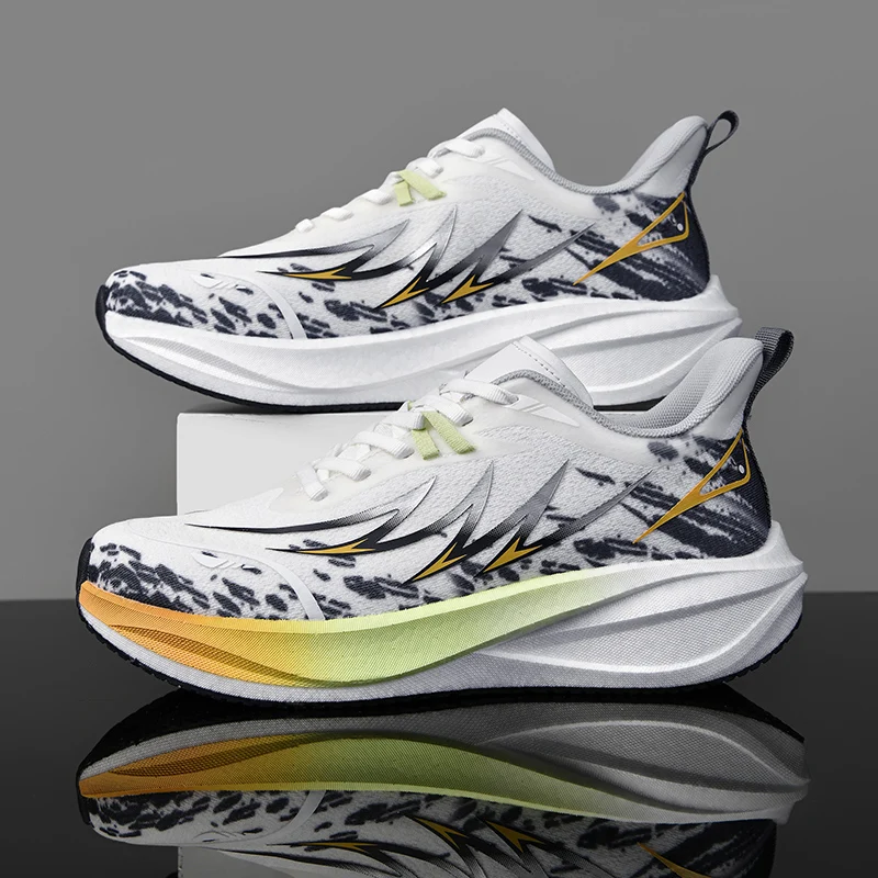 

Мужские уличные повседневные кроссовки на четыре сезона, легкие дышащие кроссовки с мягкой подошвой, модная студенческая гоночная спортивная обувь