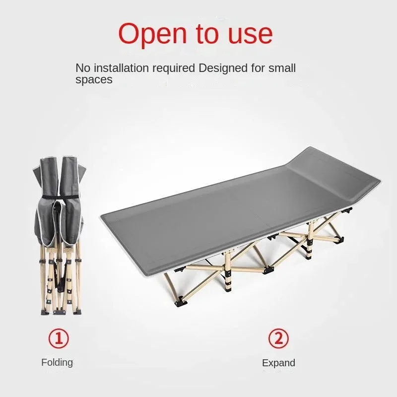 Folding Bed Mattress for Lunch Break Single Person Portable Dual-use Reclining Sleeping Chaise Relaxing Chair Furniture