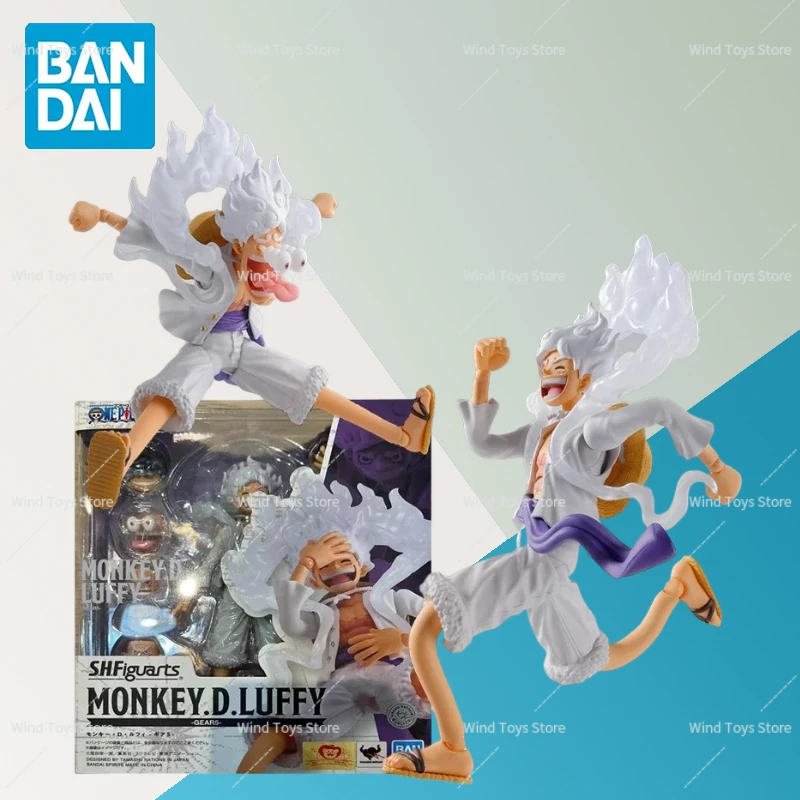 

Bandai S.H.Figuarts SHF Nika Luffy Monkey.D.Luffy Gear5 One Piece 16Cm Anime Original Action Figure Model Toy Gift Collection