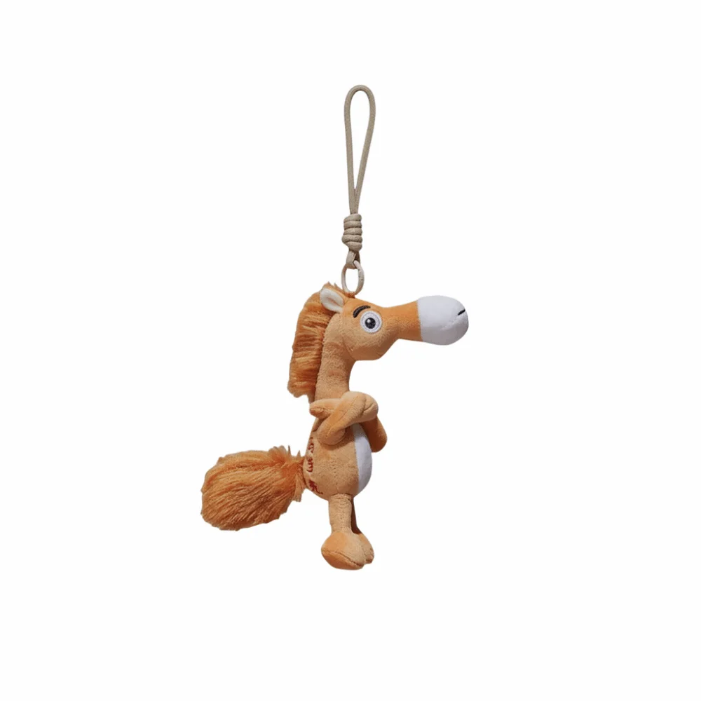 

Cute Elegant Zodiac Horse Mascot Chinese Mascot Soft Horse Plush Doll Toy Key Chain Decoration Bag Charm Gift