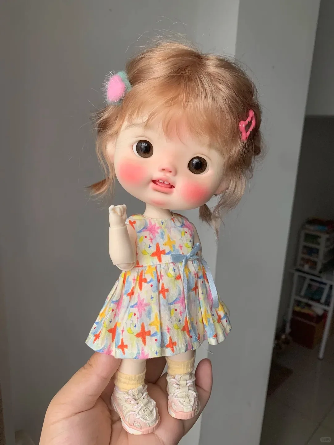 

Girl birthday gift diy put in stock makeup New Resin Girl diandi replacement 1/6 sd BJD doll nuonuo toy model humanoid Cute