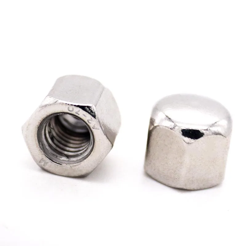 1/2/5/10pc M3 M4 M5 M6 M8 M10 M12 M14 M16 304 A2 Stainless Steel Hex Hexagon Short Low Thin Cap Acorn Nut Cover Blind Nut DIN917