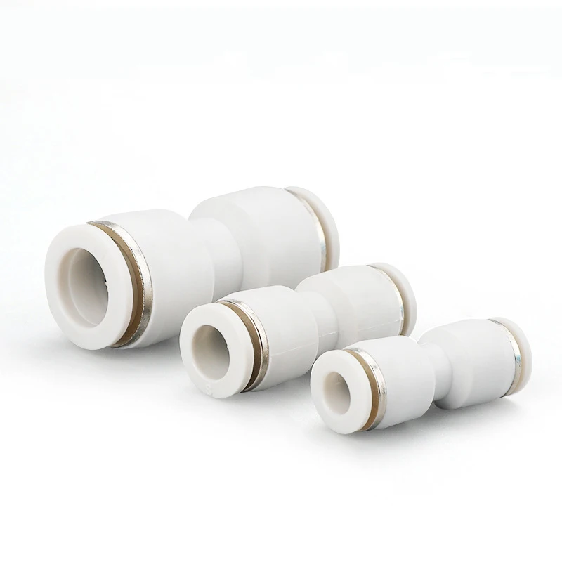 10PCS Pneumatic fittings PV/PU/PE/PY Water Pipes Connectors 4-16mm Plastic Hose Quick Couplings Tee Air Hose Straight V-Type